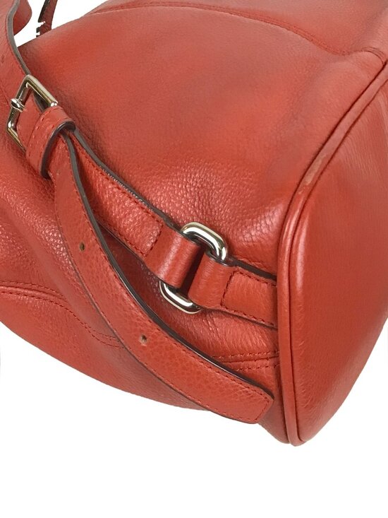 Coach Park Red Pebbled Leather Turnlock Sling Backpack main image 14